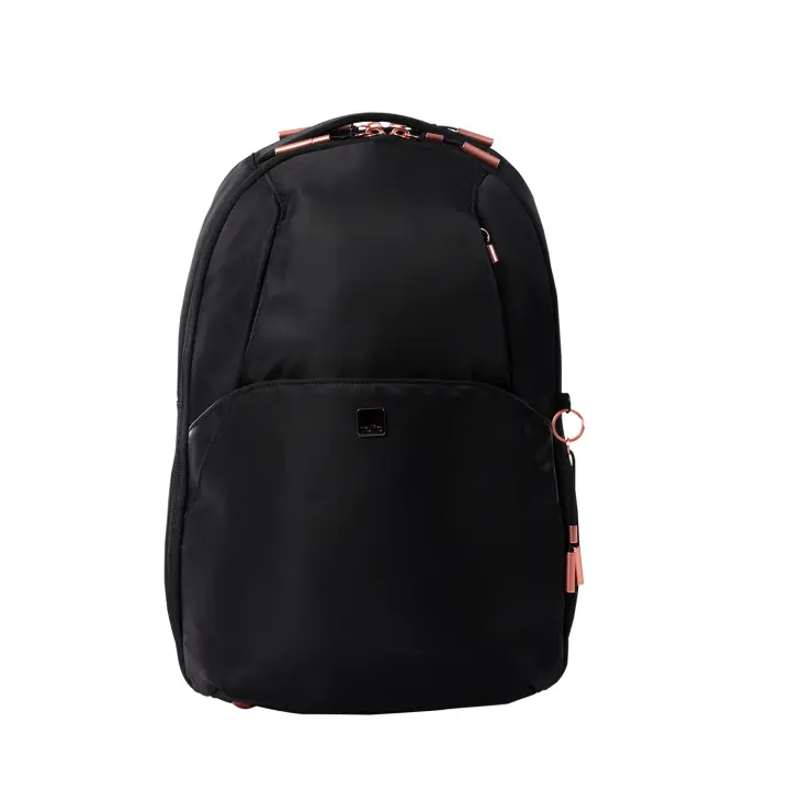 Totto España Mochila Casual Porta PC para Mujer Negro - Roxanne con Bolsillo Interno para Pc de 15 4 Separado - 1