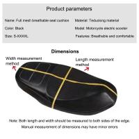 Cubierta De Asiento De Motocicleta Transpirable Verano Fresca 3D Malla Antideslizante Para Moped Moto Scooter Protección Red - details 3