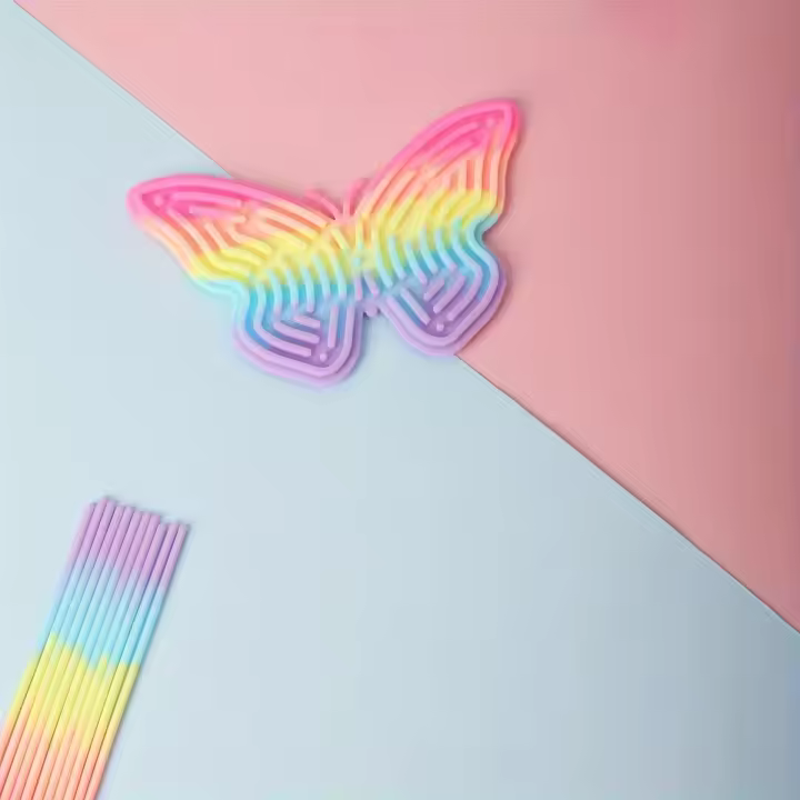 Juego De Actividades Sensoriales Para Niños Tablero De Ocio Con Doble Cara Para Desarrollo De Habilidades Finas Y Juguete Antiestrés De Silicona Para Adultos Viajes - 1