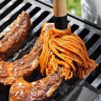 Cepillo De Pintura Para Barbacoa Con Mango De Madera De Goma Herramienta De Grilled BBQ Basting Set De Cepillos De Aceite Para Hornear Y Bañar - details 4