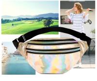 Nueva Bolso De Cintura Holográfica Para Mujer Y Niñas Bolsa De Viaje De Playa Con Lazo PU Casual Sin Estampado Tipo De Bolsa: Bolso De Cintura Unisex - details 1