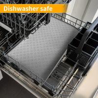 Alfombrilla De Comida Para Perros Con Huellas De Silicona Límite Elevado Anti-Desbordamiento Placemat Para Tazas De Alimentos Y Agua Para Mascotas Universal - details 3