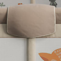 DeFieltro Parque Infantil Bebe del BOSQUE 120x120 - Corralito Bebe con Malla de Animales Transpirable - Corral Plegable Baby ANTIDESLIZANTE Alfombra Acolchada + 2 Anillas (Bosque) - details 2