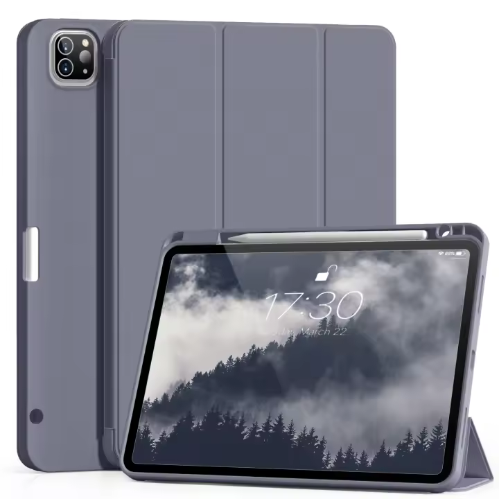 Funda De Tableta RBP Para iPad pro 11 Y 12.9 Pulgadas Con Portador De Lápiz Funda Suave Delgada TPU Para iPad Air 4/5 Generación 10.9 Pulgadas Mini 6 - 1