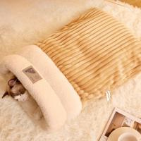 Bolsa De Dormir Para Gatos Invierno Grueso Y Suave Nido Caliente Para Perros Y Gatos Jóvenes Funda De Almohada De Mascota Semi-Abierta - details 4