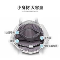 Mochila GRANDE impermeable para ordenador portátil, bolso escolar Unisex, Color sólido, japonés, bla - details 23