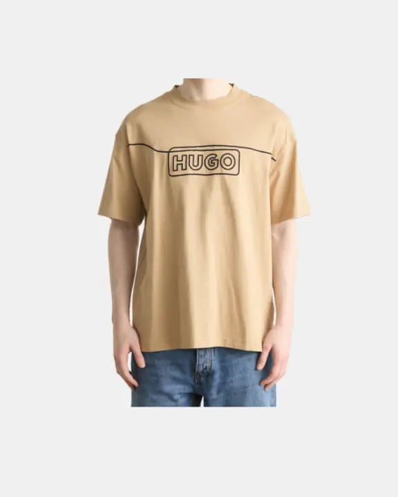 HUGO 50530341 NOIDERYO Camisetas Manga corta Hombre Beige - 1
