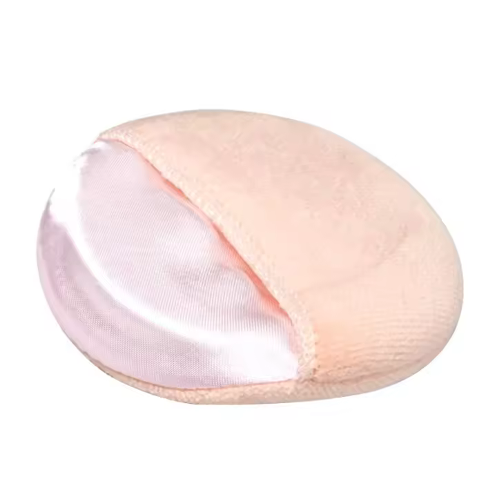 Flecos de maquillaje redondos beige para mujer, flecos Poos sueltos y básicos - 1