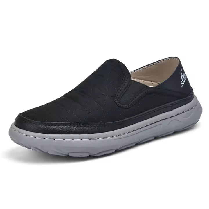 Zapatillas De Primavera Para Hombre Transpirables Casuales Ligeros Con Cordones Mocasines Elásticos Para Exterior Caminar - 1