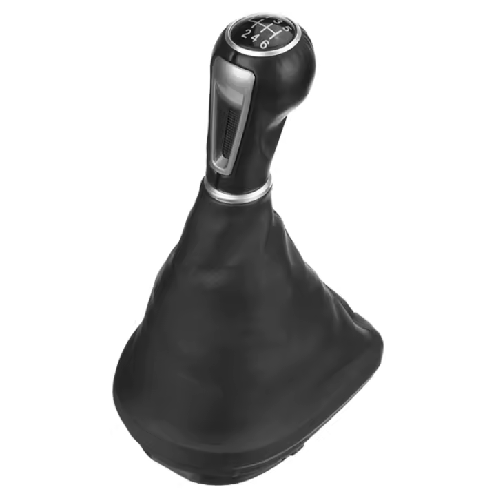 Pomo de palanca de marchas de cuero para coche, cubierta de bota antipolvo para Seat Leon II/Toledo III Altea XL, 6 velocidades - 1