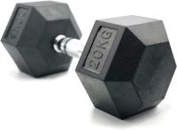 Mancuernas hexagonales ergonómicas con empuñadura de cromo y revestimiento de caucho. 2x2.5kg / 2x5kg / 2x7.5kg / 2x10kg / 2x12,5kg / 1x15kg / 1x17,5kg / 1x20kg / 1x25kg - details 2