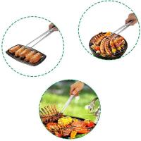 Pinzas De Barbacoa De Acero Inoxidable 30cm Con Dientes Largos Y Planos Herramientas De Cocina Para Alimentos Resistentes Al Calor Y Fáciles De Limpiar - details 4