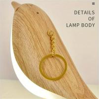 Lámpara De Noche LED Táctil Con Colores Madera Y Pájaro Recargable Para Dormitorio Oficina Estudio Decoración Luz De Lectura - details 5