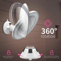 Espejo UNIQ con ventosa, luz LED y aumento X10, Blanco - details 3