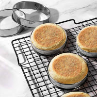 3pcs Anillos De Hornear De Acero Inoxidable No Adherente Molde Para Muffin Y Crumpet Versátiles Para Tartas Y Pasteles Herramientas De Pastelería - details 4