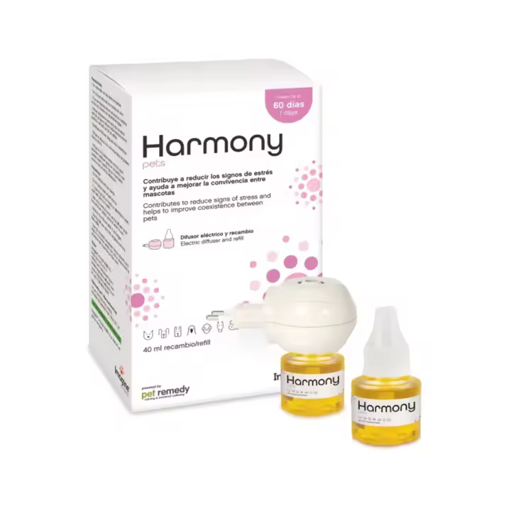 Harmony Pets difusor + recambio de 40 ml producto natural que ayuda a reducir el estrés y mejorar la convivencia entre mascotas Urano - 1