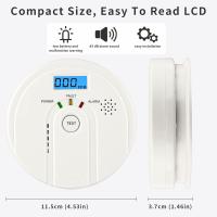 Detector de monóxido de Carbono, Alarma de monóxido de Carbono con Katería reemplazable con Pantalla digital LCD - details 2