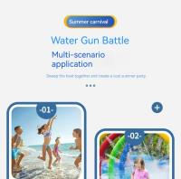 Pistola De Agua De Alta Presión Para Niños Y Niñas Juguete De Batalla Con Gran Capacidad Tiraje Pull Tipo Para Exteriores - details 2