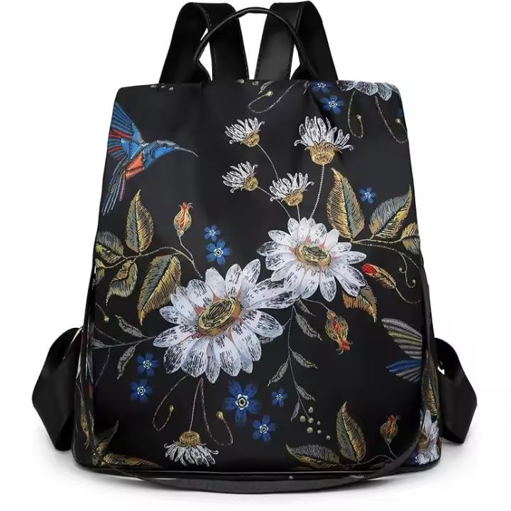 Mochila Antirrobo Mujer, Casual Mochila Mujer, Bolso Mochila Mujer Impermeable de Nylon, Impresión de Moda Bolsas de Hombro Mochila Escolar, Trabajo Mochila Casual Viaje Backpack - 1