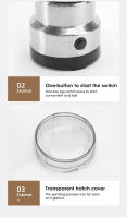 Mini Trituradora Eléctrica De 300ml Ultrafina Para Alimentos Para Bebés Café Especias Pimienta Trigo Molinillo De Granos Con 4 Hojas De Acero Inoxidable - details 10