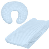 Sábana De Cambio Suave Con Puntos Minky Y Funda Para Almohada De Amamantamiento Para Bebé Niño Y Niña 2PCS Tamaño Medio Material Poliéster - details 3