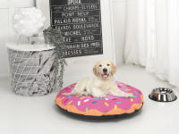 Colchoneta para Perros Redonda Donuts 70x70 Suave y Cómoda - details 1