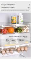 Organizador De Nevera Juego De Almacenamiento Para Frutas Y Huevos Estante De Almacenamiento En El Pasillo De La Nevera Caja De Cajón De Cocina Para Mantener Fresco Material PET+PE - details 3