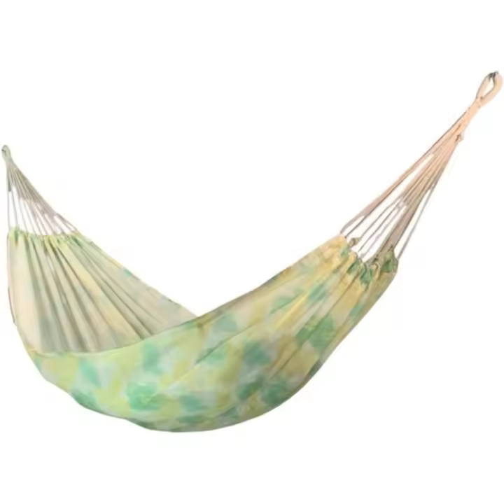 Hamaca de exterior, columpio antivuelco para jardín con cuerda, cómoda y transpirable, adecuada para interior/camping/terraza, (verde) - 1