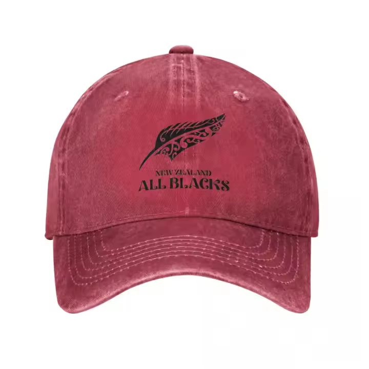 Gorras De Béisbol Unisex Vintage Desgastadas Australia Nueva Zelanda All Blacks Rugby Protección Solar Adecuadas Para Todas Las Estaciones Gorras De Verano Casual Talla Única - 1