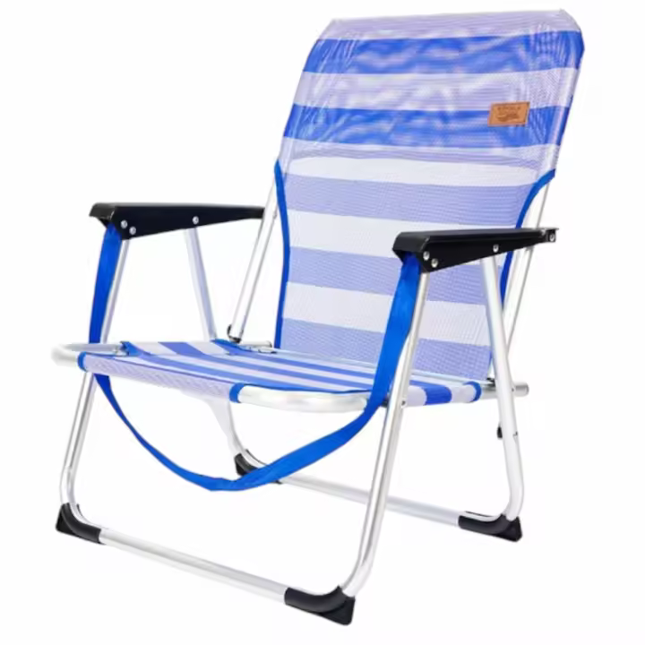 DEVESSPORT Silla de Playa Kohala Tubos de Aluminio 19 x 1.0 + Textileno con Asas y Protecciones - 1