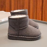 Botas De Nieve Para Niños Estilo Conciso De Peluche Sólido Color Unisex Botas Cortas Invierno Antideslizantes Tallas 23-36 - details 9