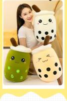 Almohada De Té De Burbuja Gigante 22-70cm Peluche Squishy Con Boba Bebida De Frutas Y Helado Decoración Para Regalo - details 21