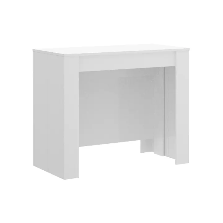 Mesa Comedor y Cocina Extensible Dekit KIONA Blanco Brillante - 1