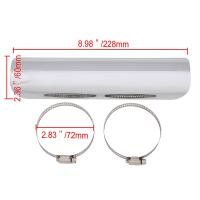 Protector De Calor Para Escape De Motocicleta Universal Cubierta De Hierro Metálico Negro/Plateado Adecuado Para Harley Honda Yamaha - details 18