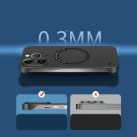 Funda De Teléfono Ultra Delgada Y Magnética Para Xiaomi 15 14/T Ultra 13 pro Magsafe PC Dura Sin Marco Anti- Huella Color Caramelo - details 12