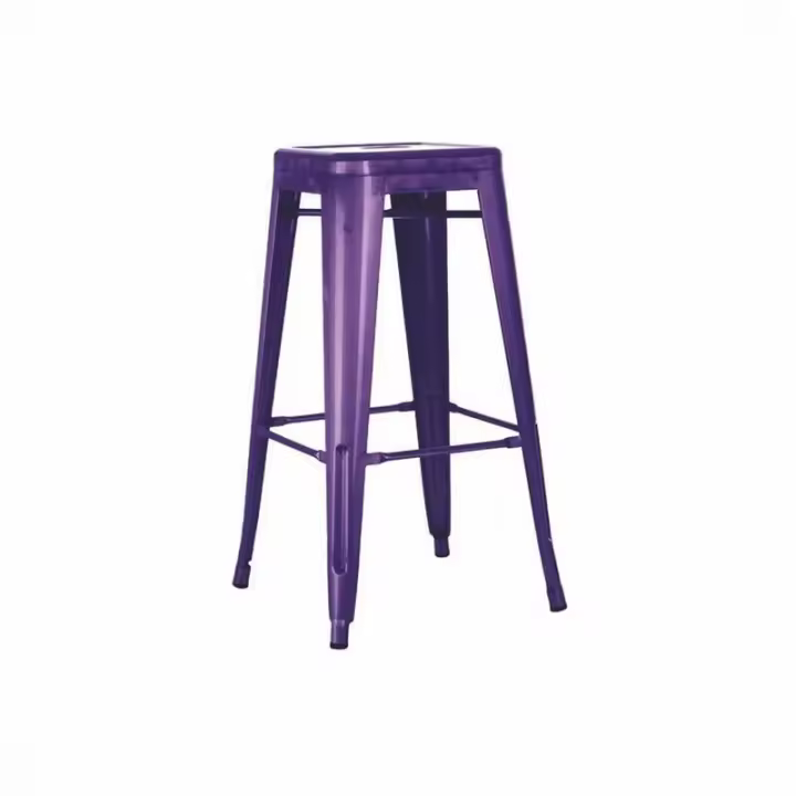 Gerimport - Taburetes Altos Diseño Eventos Malva 43 X 43 X 76 Cm - Colección Elegante - Ahorra Espacio - 1