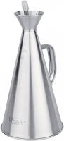 Aceitera anti goteo de acero inoxidable, dispensador de aceire  vertedor en tapon AZZAYT 250 ml, 500ml, 750ml, color plateado - details 0