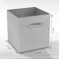 Caja de Almacenaje Plegable, de 31x31x31cm, 11 Colores, Cajas organizadoras en Tela, Caja para organizar Ropa, Juguetes y Sábanas en Armarios - details 7