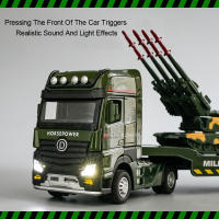 Tanque Militar De Escala 1/32 Con Función Retroceso Y Luz Regalo Para Niños Modelo De Automóvil De Aleación Y Latón Verde - details 4