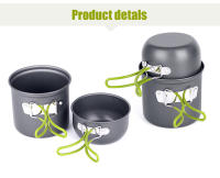 WESTTUNE Juego De Cocina Para Camping Y Senderismo Portátil Utensilios De Cocina Al Aire Libre Contenedor De Alimentos Viaje Equipamiento De Mesa - details 3