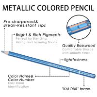 KALOUR Set De Lápices De Colores Profesionales 50/72/180/240/300 Pcs Lápices De Aceite Para Dibujos Y Pintura Artística Suministros Para Colorear - details 51