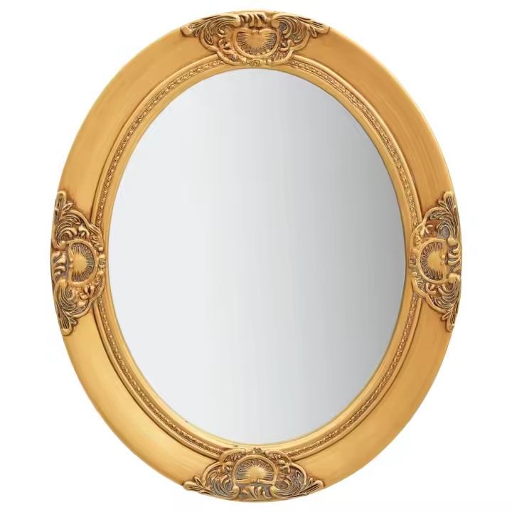 vidaXL Espejo de pared estilo barroco dorado 50x60 cm - 1