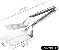 Pinzas de cocina de Maple inoxidable, Pinza de Pala de doble cara para frer Pescado, forceps multimtifción para filetes, - details 0
