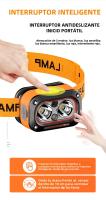 Nueva Iluminación LED De Inducción Recargable Por USB Farol De Trabajo Para Ciclismo Camping Senderismo Diseño De Cabeza - details 3