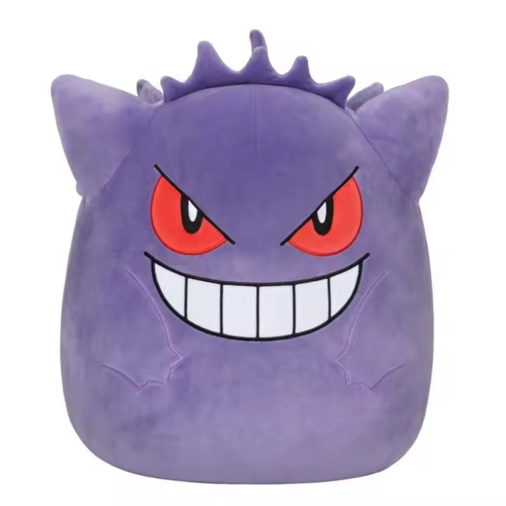 Jazwares Peluche Squishmallows Gengar 25cm Suave y Achuchable - 1