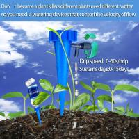 12 piezas de riego de plantas, sistema de riego por goteo automático con interruptor de válvula de control para jardín hogar interior al aire libre - details 4
