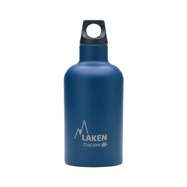 LAKEN Futura - Botella Térmica de Boca Estrecha 0.35L en Acero Inoxidable. Azul - 1