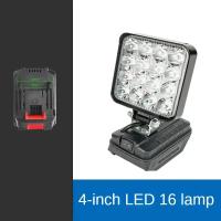 Luz LED Portátil Para Batería Makita 4In Spot De Mano Sin Cable Para Trabajo Al Aire Libre Pesca Y Emergencias Herramienta No Incluye Batería Ni USB - details 1