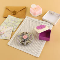 Juego De Pizarra De Marcado Multifuncional 1 Pieza 6.4x8.5 Pulgadas Mini Pizarra Para Hacer Envolventes De Tamaños Diferentes Y Líneas De Embossing En Tarjetas Material Plástico - details 14