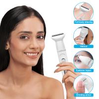 BIT Afeitadora eléctrica para mujer, recortadora de bikini, afeitadora eléctrica 5 en 1 para piernas, axilas y vello púbico, kit de depilación para mujer para uso en seco y húmedo, afeitadora recargable para mujer, recortadora de vello corporal - details 1